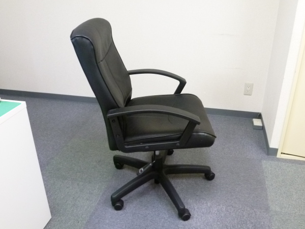 ■■■１円～パソコンチェア【ブラック】 オフィスチェアー 椅子_2
