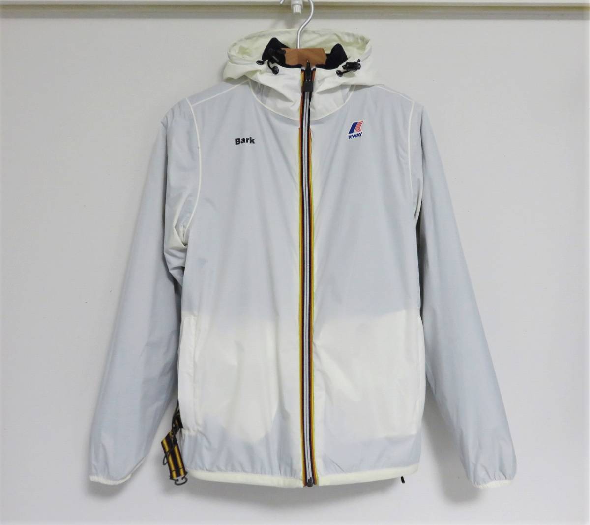 送料無料 定価6.4万 BARK × K-WAY リバーシブル ニット ダッフル 