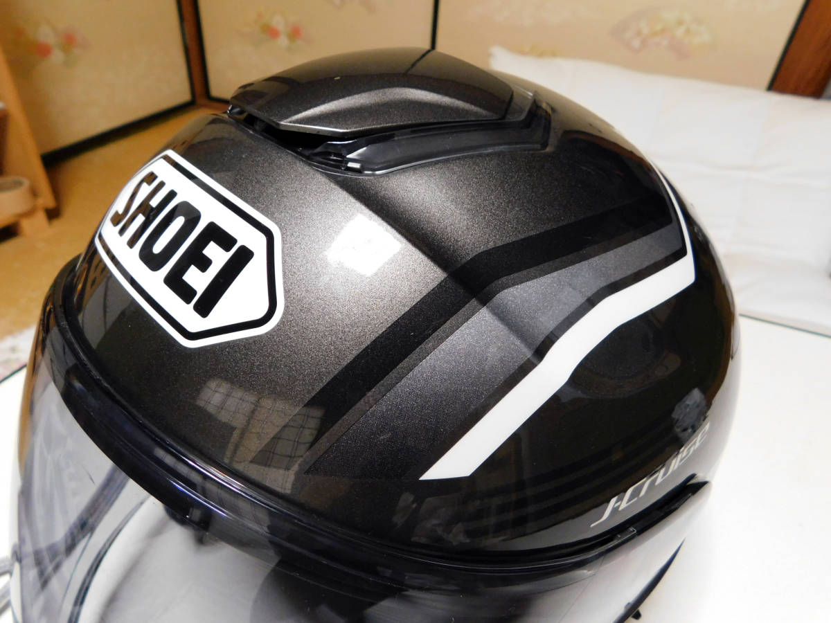 美品 SHOEI J-Cruise STOLD TC-11 (SILVER/GREY) Mサイズ + メロー 