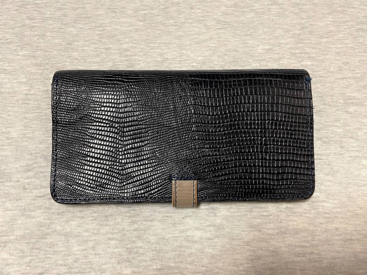 希少品 グレンロイヤル フラップ付 長財布 クロコ型押し ブライドル 