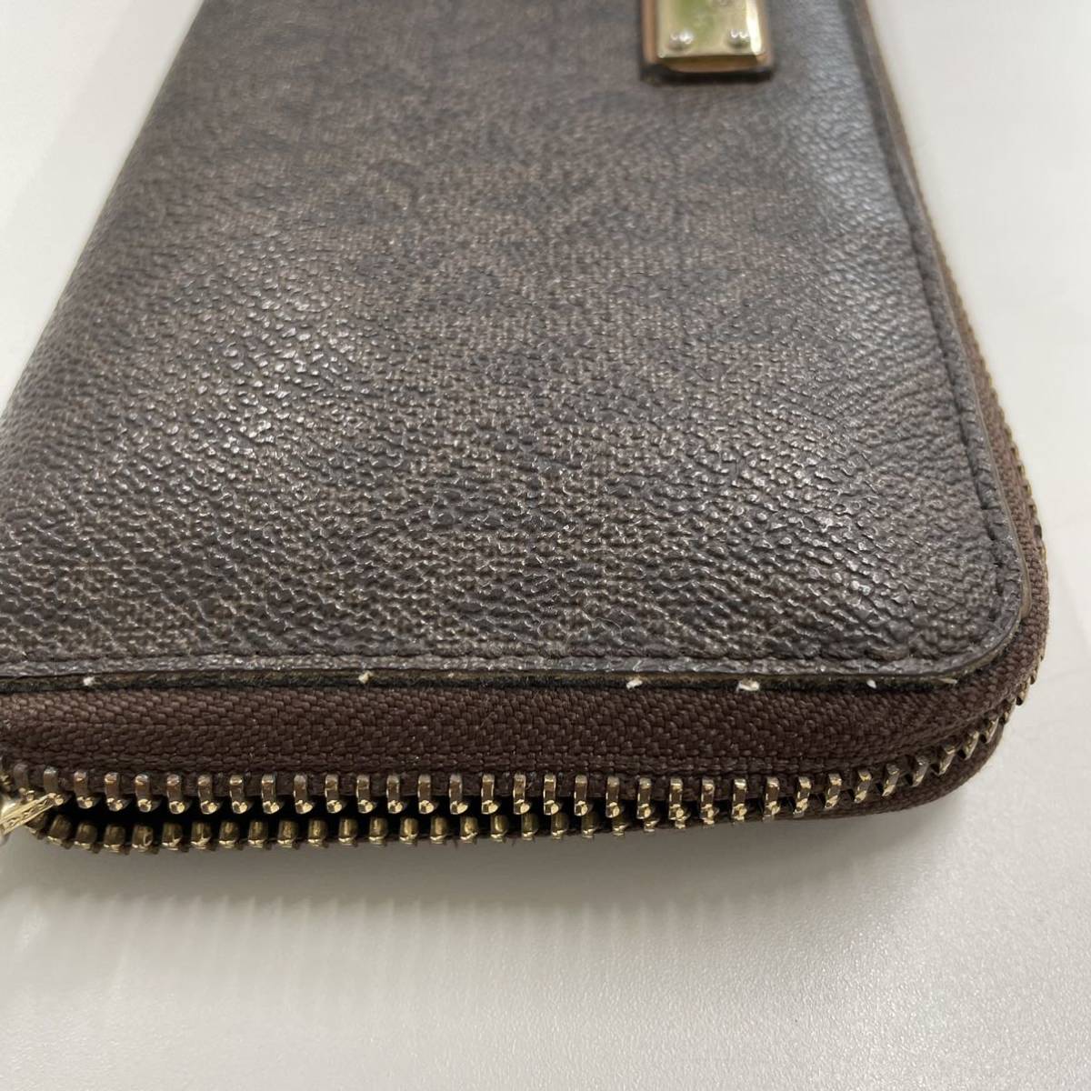 K1213】MICHAEL KORS マイケルコース 長財布 ブラウン 茶色 柄 