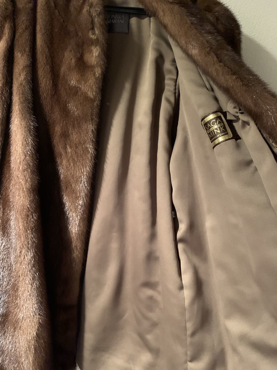 ANTONELLA MARANI サガミンク SAGA MINK 毛皮 コート Mowus-M 