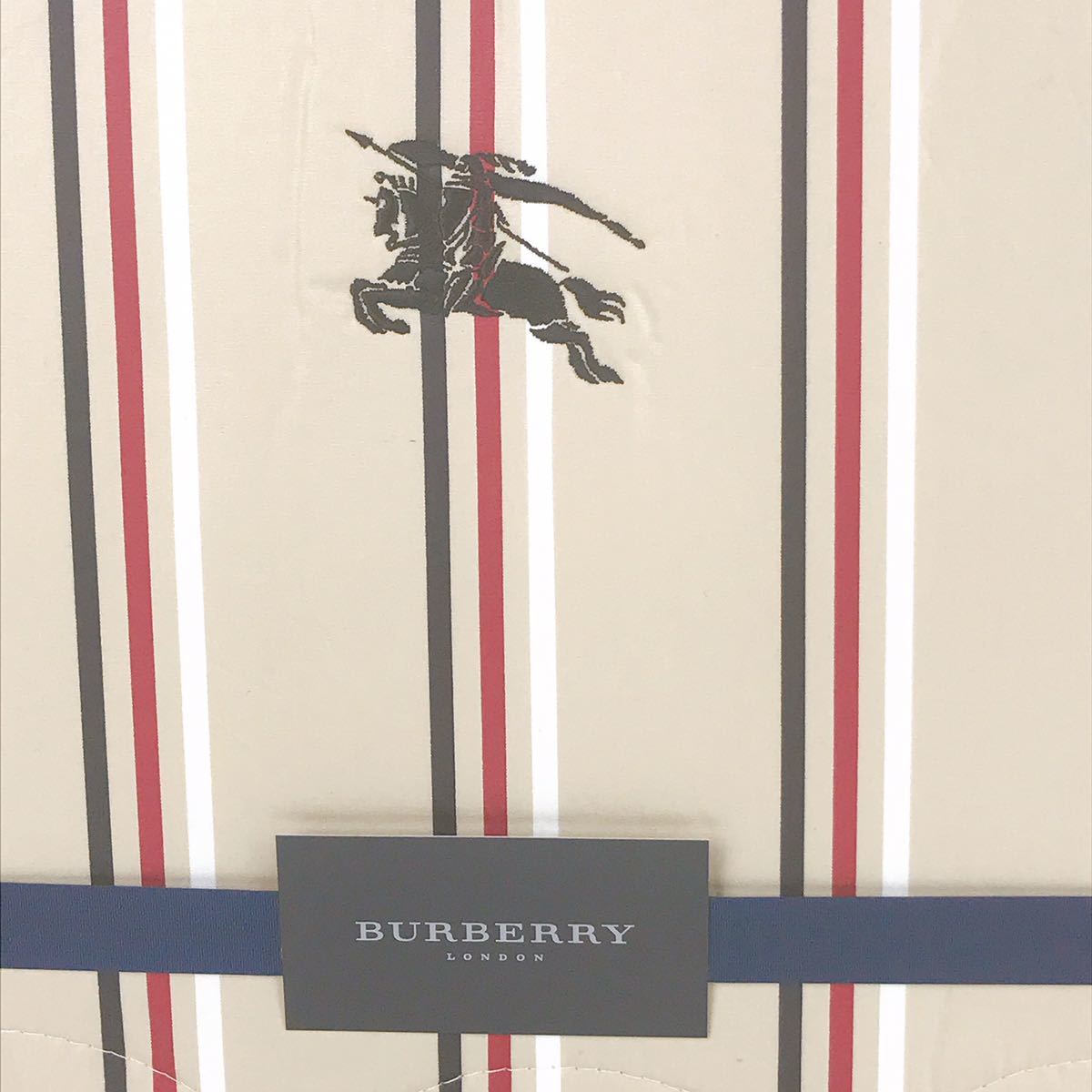 新品未使用 BURBERRY バーバリー 羊毛混肌掛けふとん 布団 ホース 