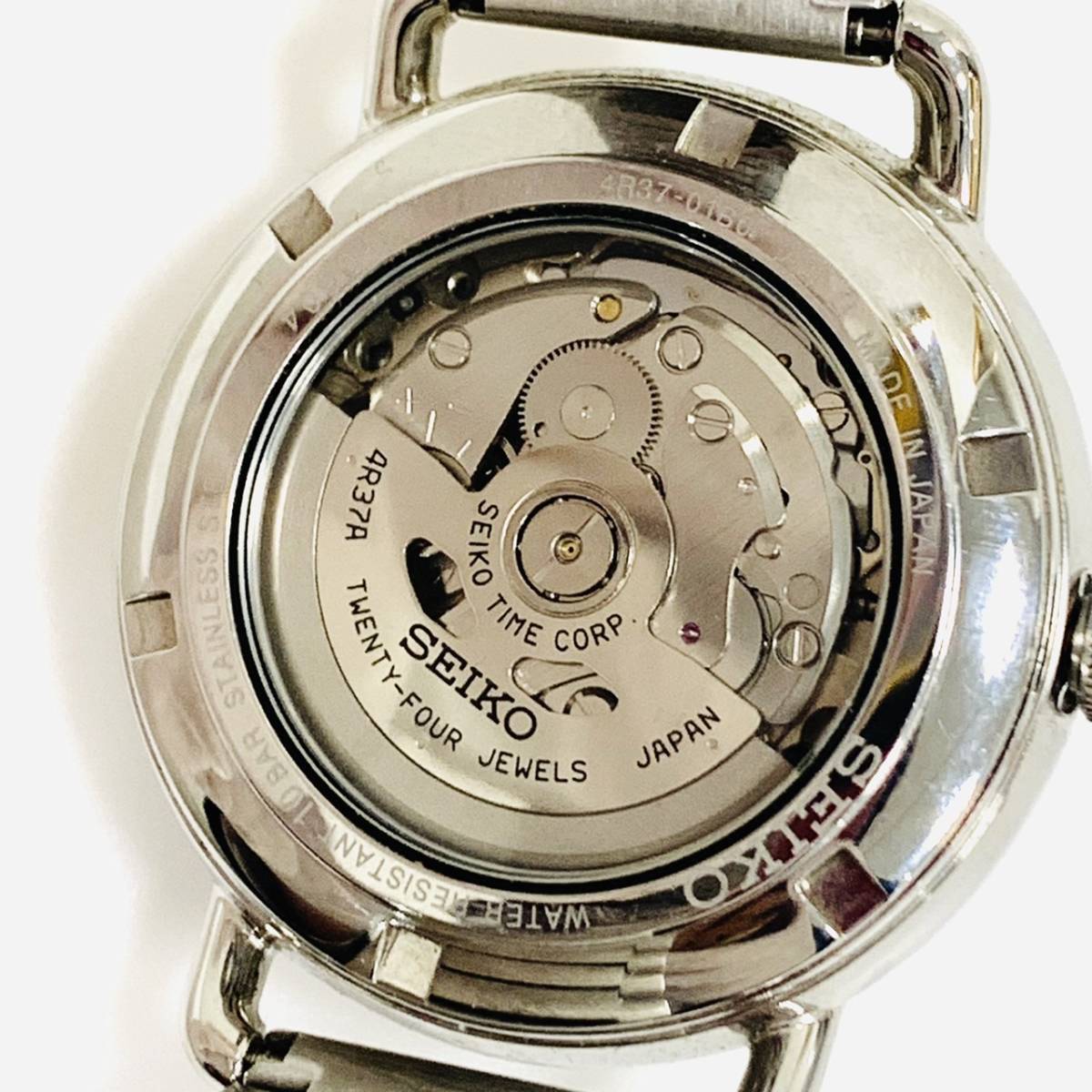 1円スタート 稼働品 SEIKO セイコー 4R37-01B0 スピリットスマート 裏 