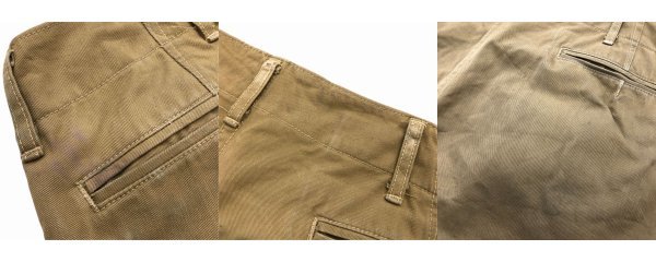 AT LAST&CO / 2TUCK CHINO TROUSERS アットラスト / ボタン 