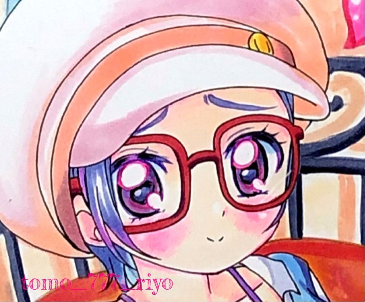 同人手描きイラスト ドキドキ プリキュア 剣崎真琴 メガネまこぴー ケント紙 手描きイラスト 売買されたオークション情報 Yahooの商品情報をアーカイブ公開 オークファン Aucfan Com