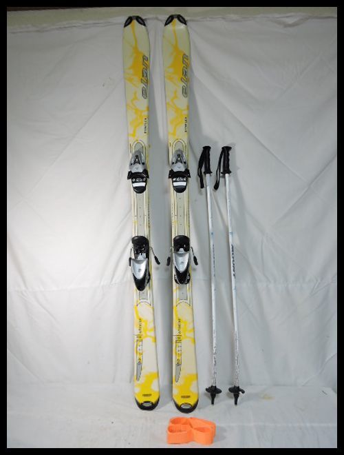 elan スキー板 マーブル模様 ストック ケース付き 160cm エラン スキー