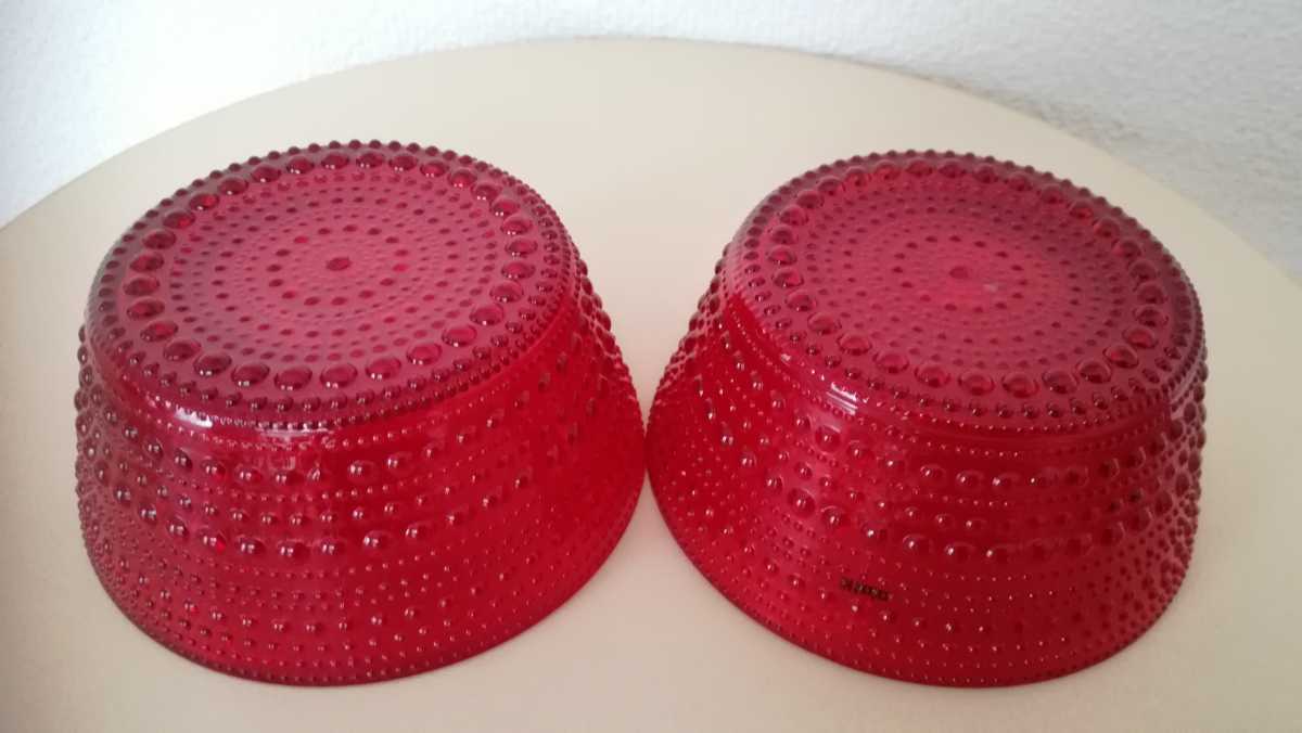 【廃盤•未使用】イッタラ カステヘルミ ボウル レッド (2個セット) 新品 イッタラ Iittala カステヘルミ ボウル 230ml レッド 廃盤 2個