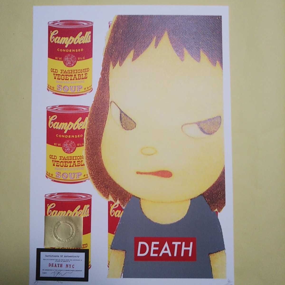 DEATH NYC 世界限定100枚 アートポスター 奈良美智 NARA YOSHITOMO 