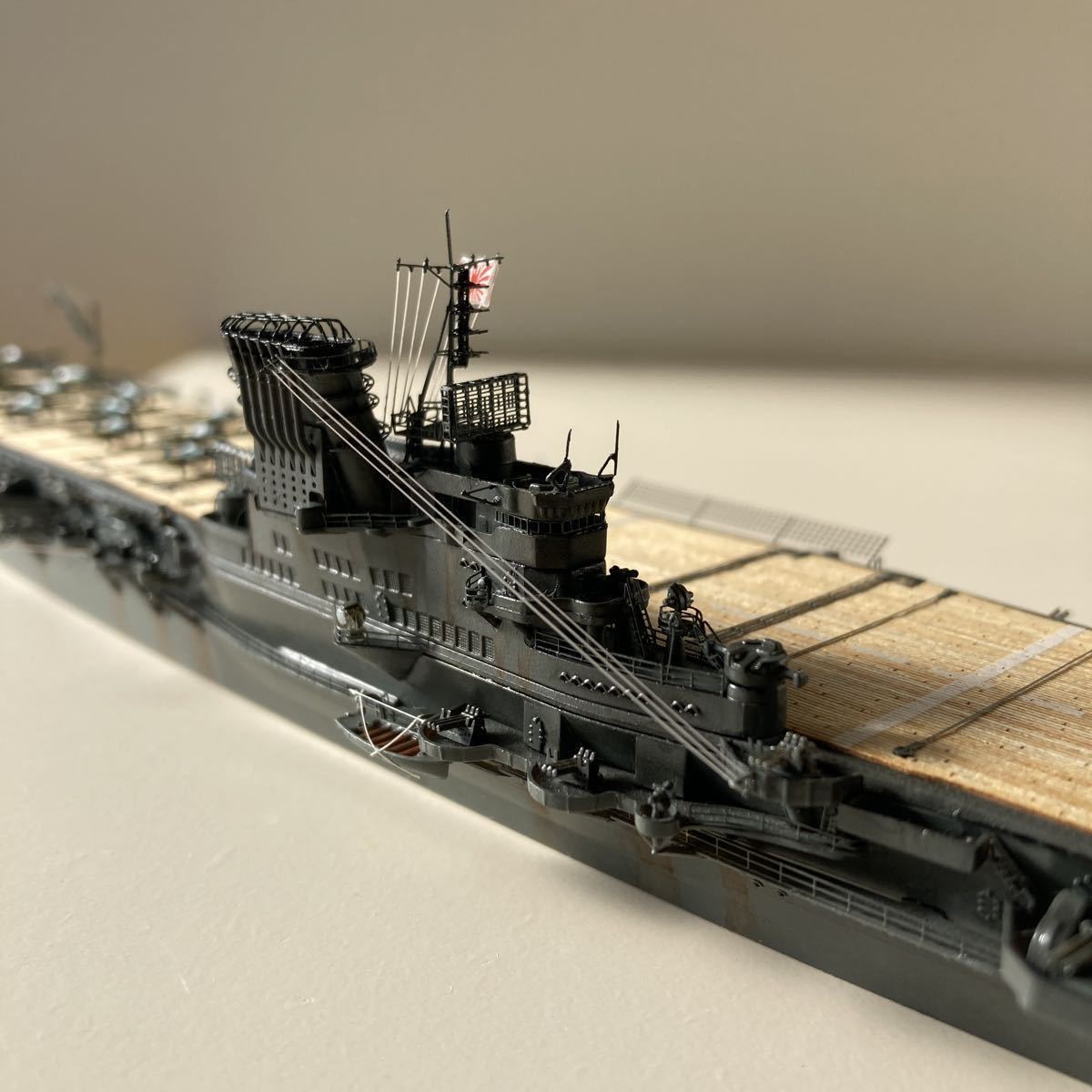 完成塗装品】ウォーターラインシリーズ タミヤ 1/700 航空母艦