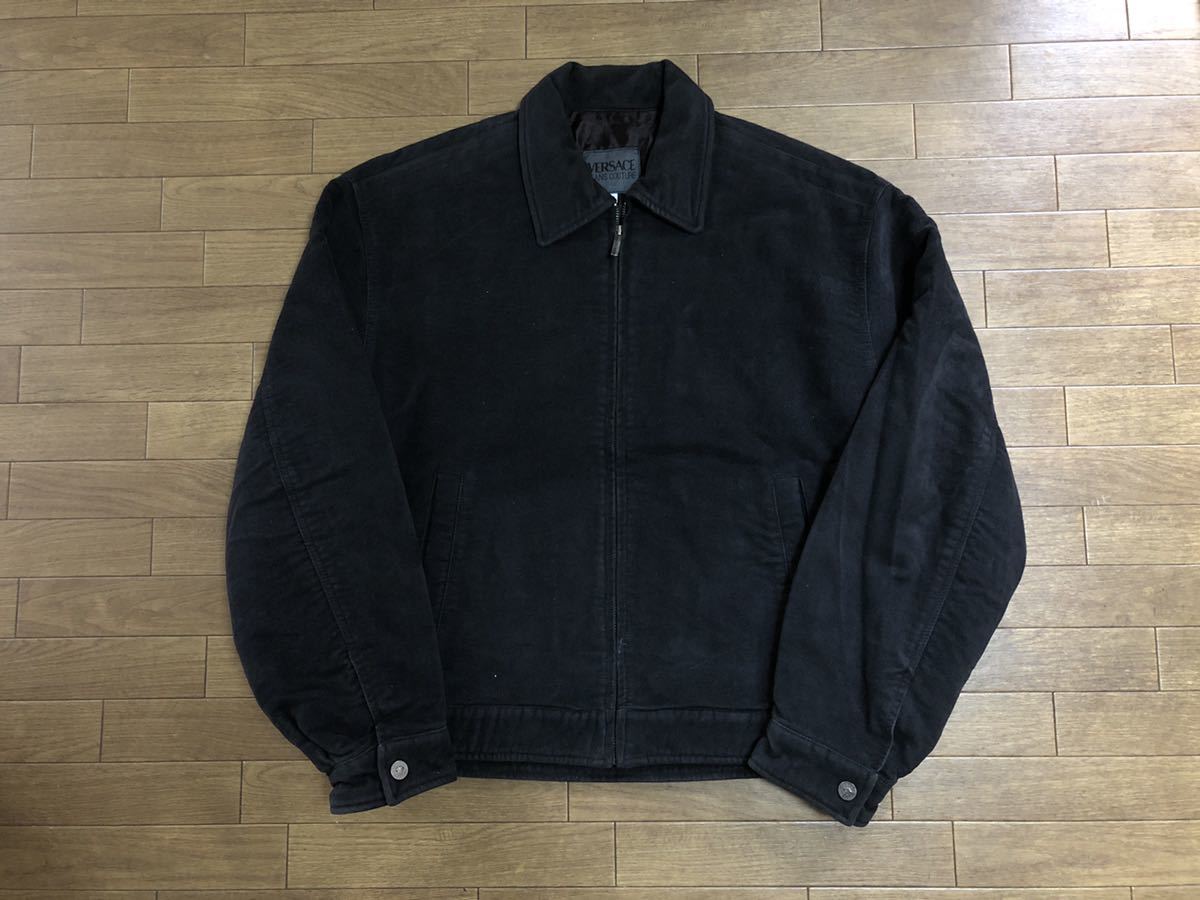 90s Versace jeans couture イタリア製 ベロア 中綿 ブルゾン 90s Versace jeans couture イタリア製 ベロア 中綿 ブルゾン