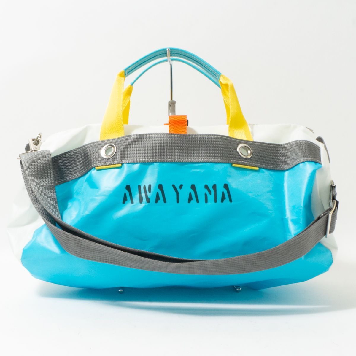 JIB MARINE BOUTIQUE ジブ ボストンバッグ 白 ホワイト サックスブルー 