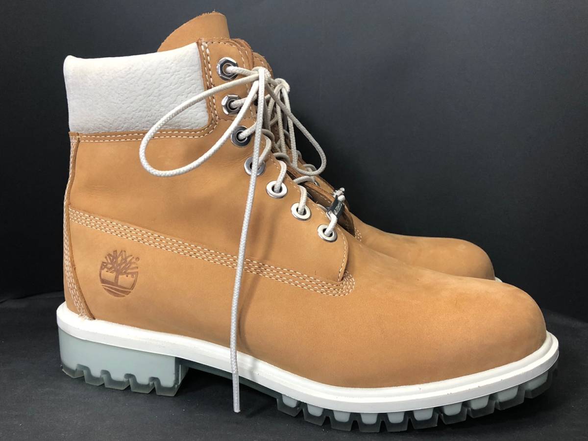 即決 Timberland ティンバーランド メンズ US7W 25cm 本革 ヌバック 