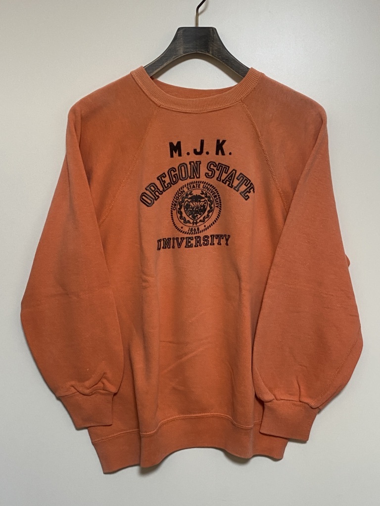 HOT，品質保証 60's ビンテージ OREGON STATE UNIVERSITY オレゴン州立大学 スウェット トレーナー M-L オレンジ カレッジ M.J.K(Lサイズ)｜売買されたオークション情報、yahooの商品情報をアーカイブ公開 - オーク Lサイズ