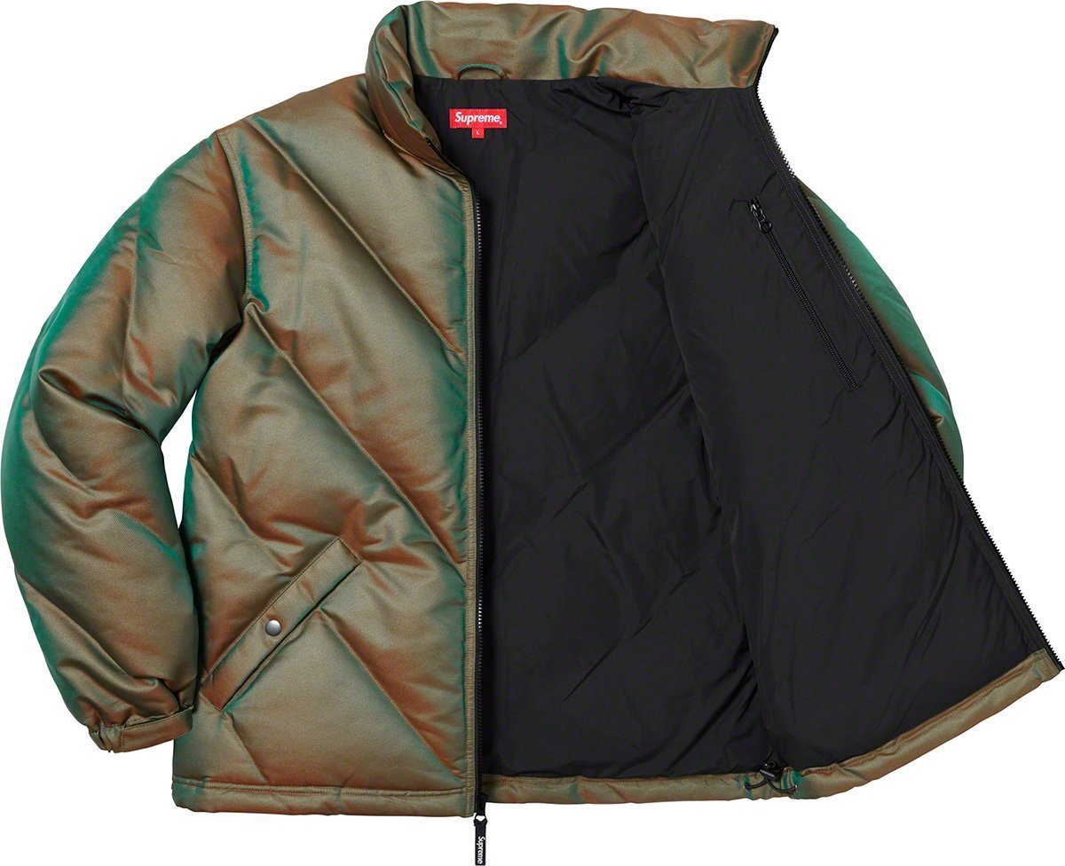 ☆値下げ【即決/送料込】極美品 Supreme Iridescent Puffy Jacket 