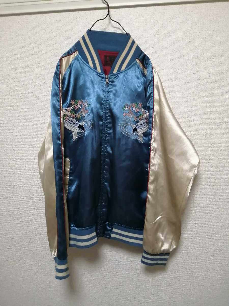 スカジャン ビンテージ 鯉 東洋エンタープライズスカジャン好きな方 M  