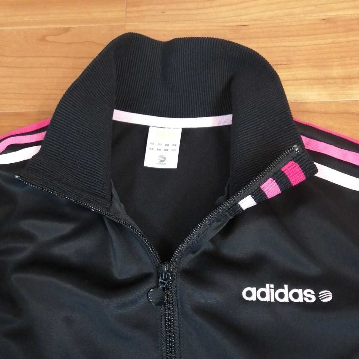 Adidas アディダス トラックジャケット ジャージ ラインジャージ レディース ブラック ピンク Lサイズ アディダス 売買されたオークション情報 Yahooの商品情報をアーカイブ公開 オークファン Aucfan Com