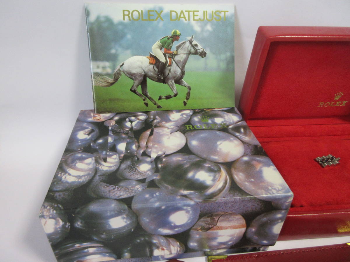 ROLEX ロレックス 空箱 赤箱 余りコマ 冊子 タグ等付属品付(箱、保証書 