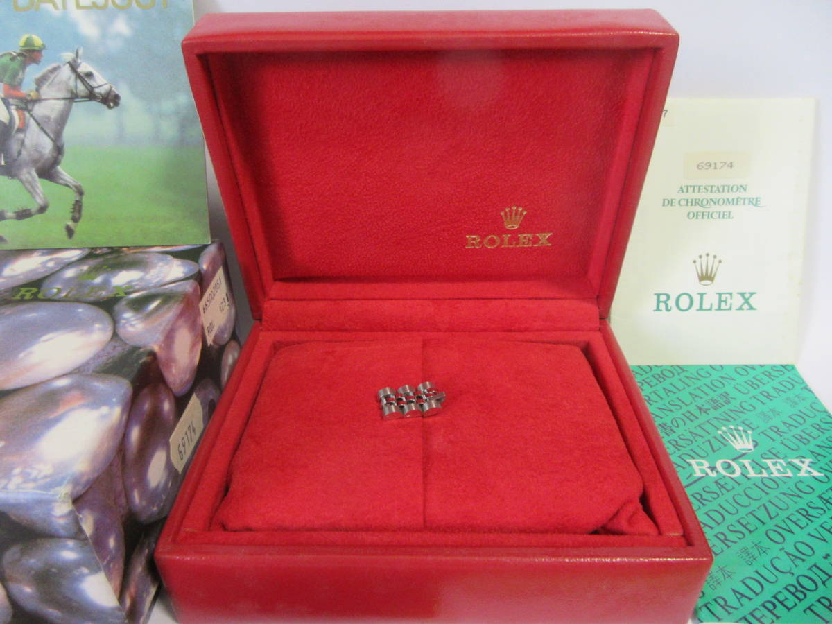 ROLEX ロレックス 空箱 赤箱 余りコマ 冊子 タグ等付属品付(箱、保証書 