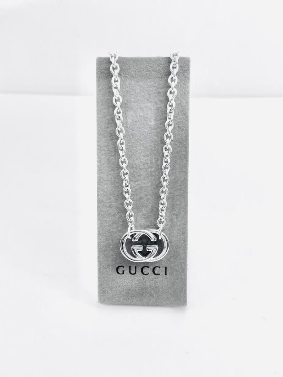超美品！送無】GUCCI☆グッチWGロゴ ネックレス シルバー925 リング