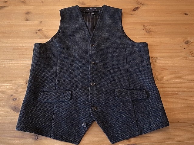 美品 Johnbull ジョンブル 秋冬 ツイード スーツベスト オッドベスト 