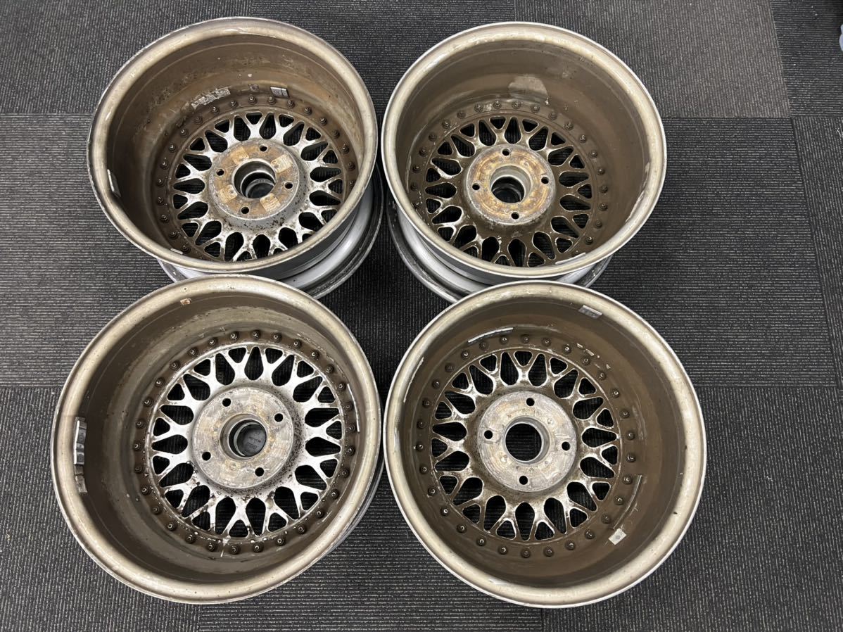 当時物 旧車 BBS RS036 15インチ7J+25 4H-114.3 4本セット 15インチ +25 BBS 7J＋25 希少！BBS 付き