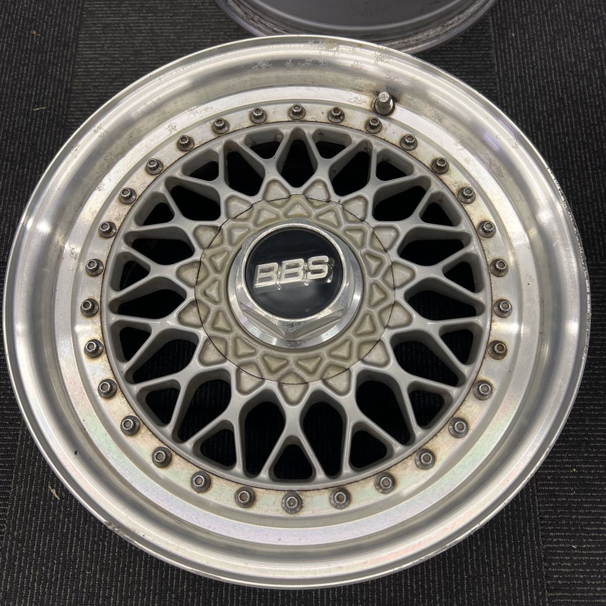 当時物 旧車 BBS RS036 15インチ7J+25 4H-114.3 4本セット 15インチ +25 BBS 7J＋25 希少！BBS 付き
