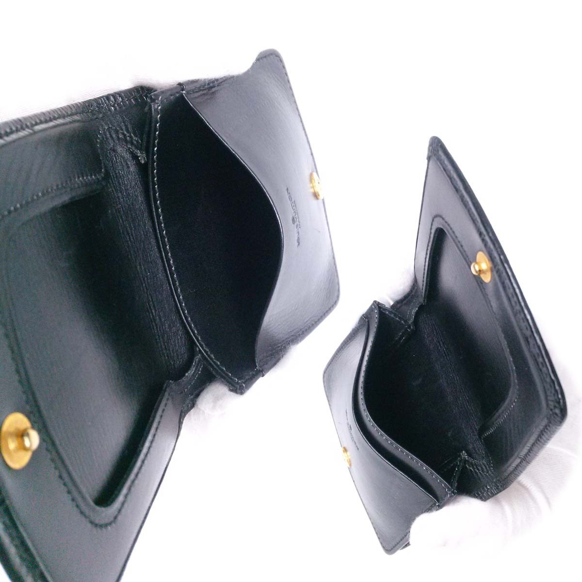 超美品】ルイヴィトン エピ マルティエ刻印 黒 コインケース