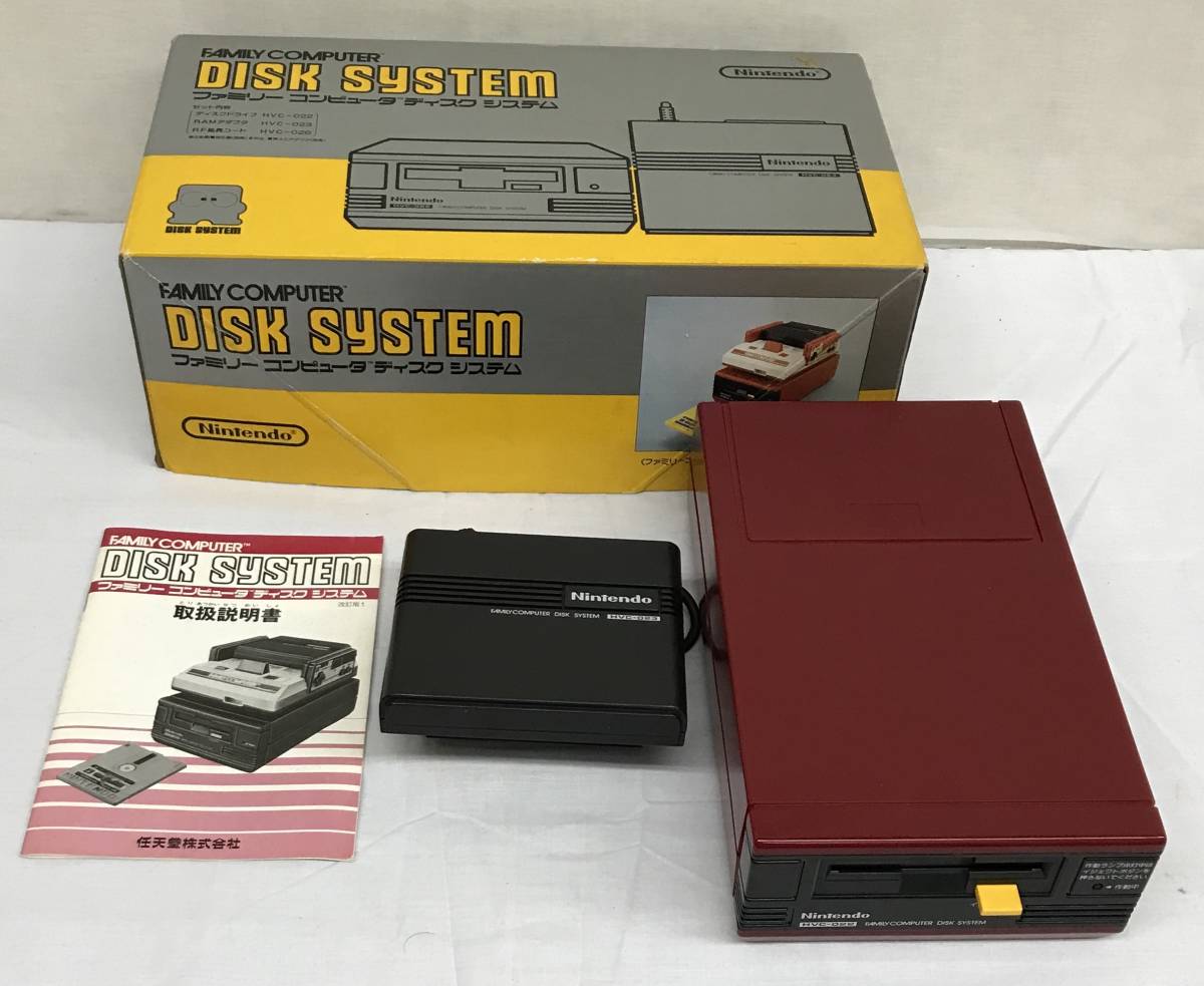 トップルジップ　新品　ディスクシステム ジャンク ディスクシステム 本体 2台 + ソフト 2本 ＋ その他 外箱