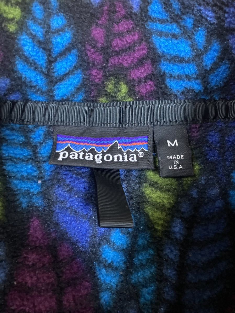 patagonia シンチラスナップt レア リーフ柄 メンズ 
