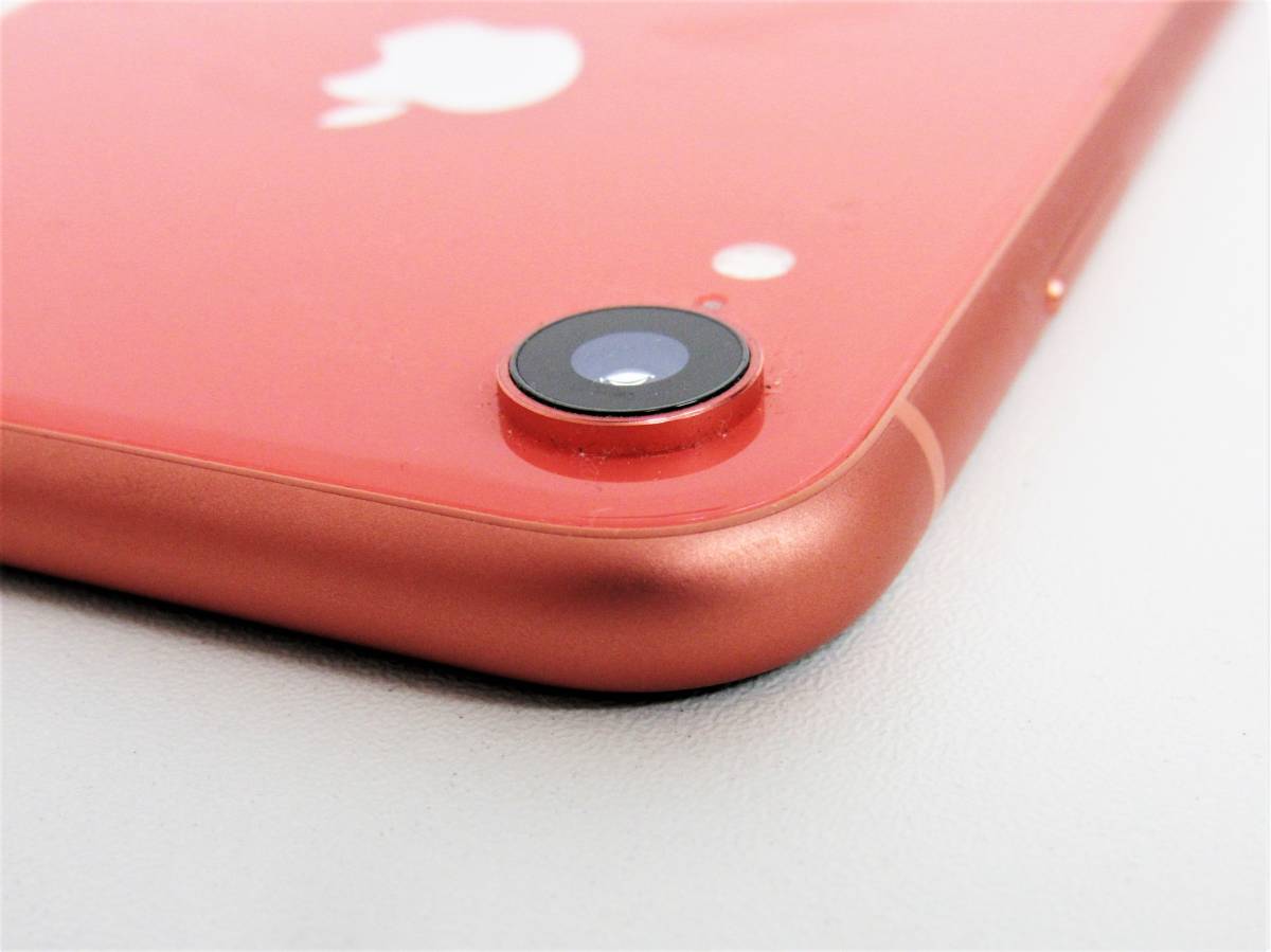 iPhone XR コーラル ピンク ジャンク 部品どり ロック アイフォン 中古