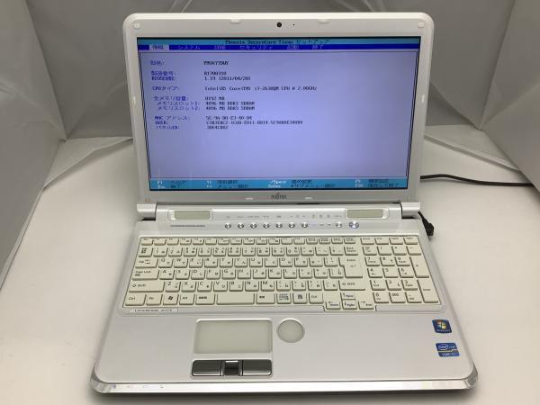  ジャンク FUJITSU AH77/D Core i7 2630QM 2.0G 8G 750G(15インチ～)｜売買されたオークション情報、yahooの商品情報をアーカイブ公開 - オークファン 富士通