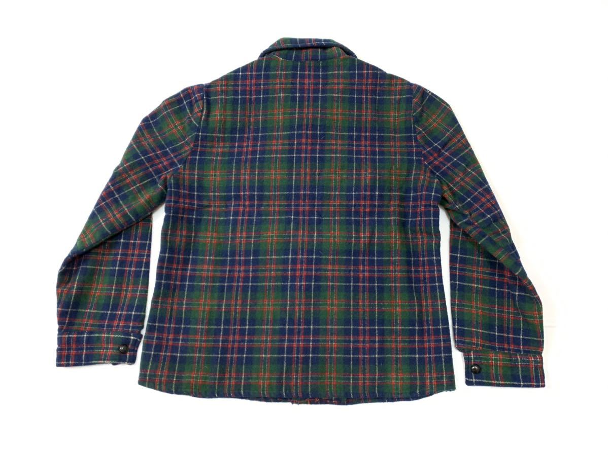 50's PENDLETON 肉厚 ウールシャツジャケット チェック / ビンテージ