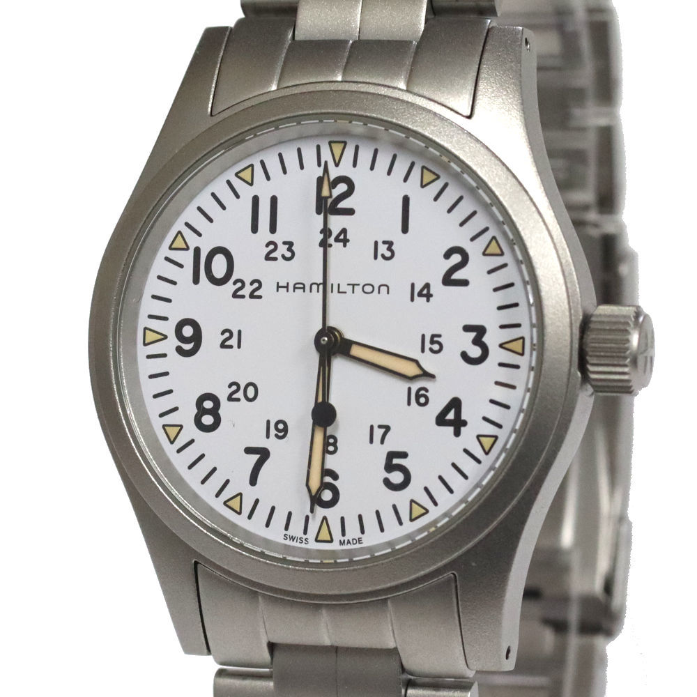 高品質，限定セール HAMILTON ハミルトン カーキフィールド メカニカル H69439111 メンズ 腕時計 手巻き つや消し SS(カーキ)｜売買されたオークション情報、yahooの商品情報をアーカイブ公開 - オークファン カーキ
