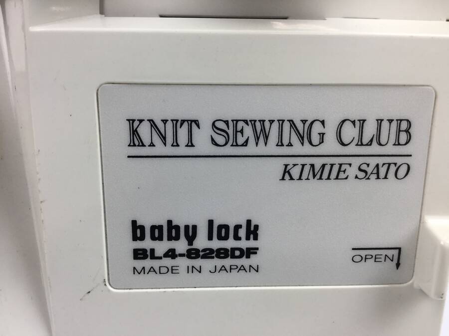 babylock BL4-828DF KNIT SEWING CLUB KIMIE SATO ロックミシン＊現状品