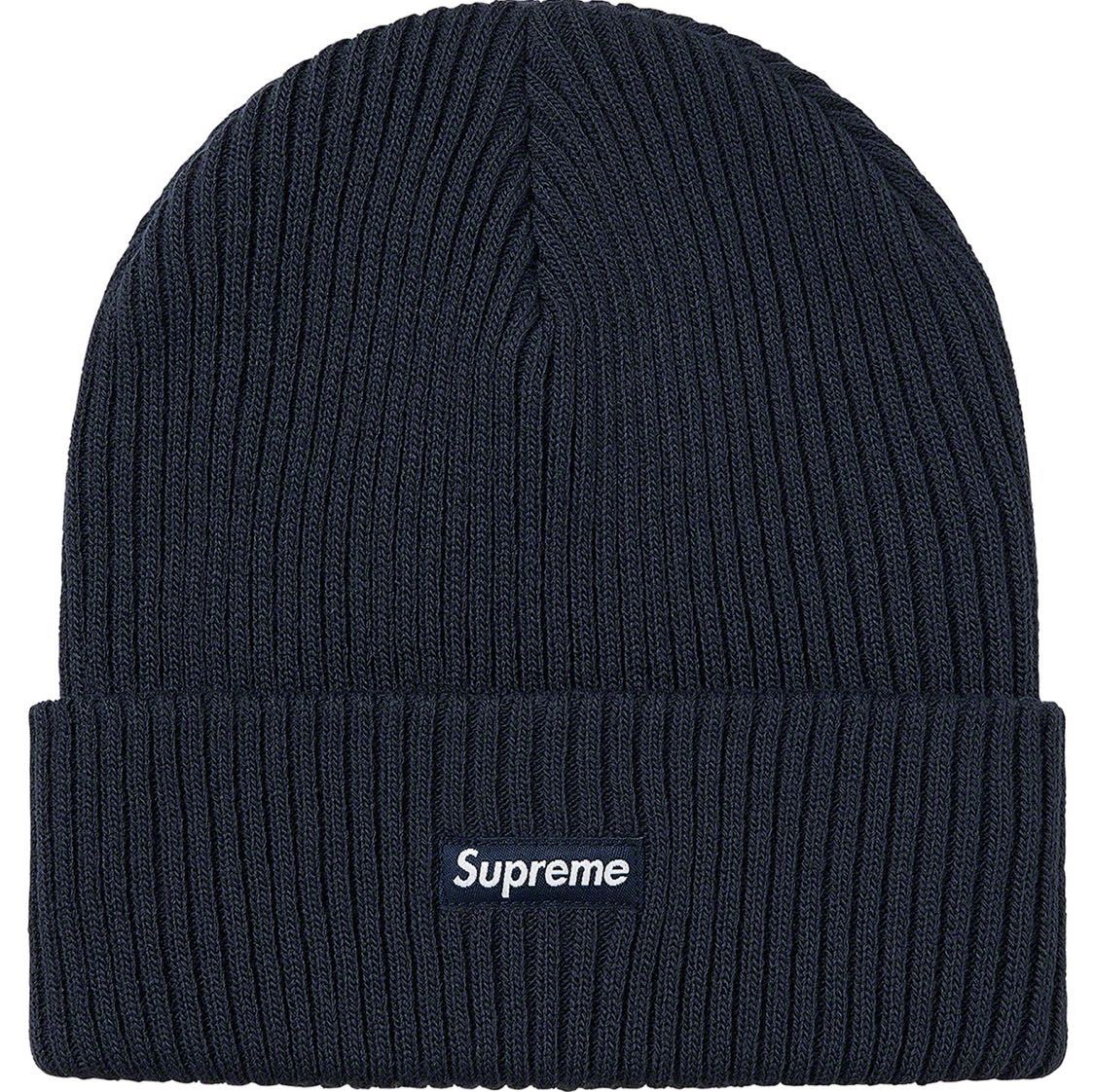 セール，人気SALE 20fw ネイビー supreme wide rib beanie ビーニー overdyed small box logo(帽子)｜売買されたオークション情報、yahooの商品情報をアーカイブ公開 - オークファン 服飾小物