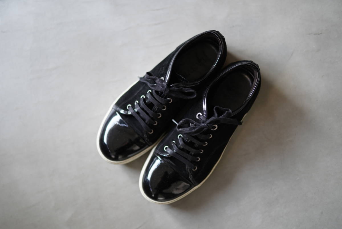 スウェード×エナメルスニーカー / LANVIN(ランバン) Lanvin エナメルx 
