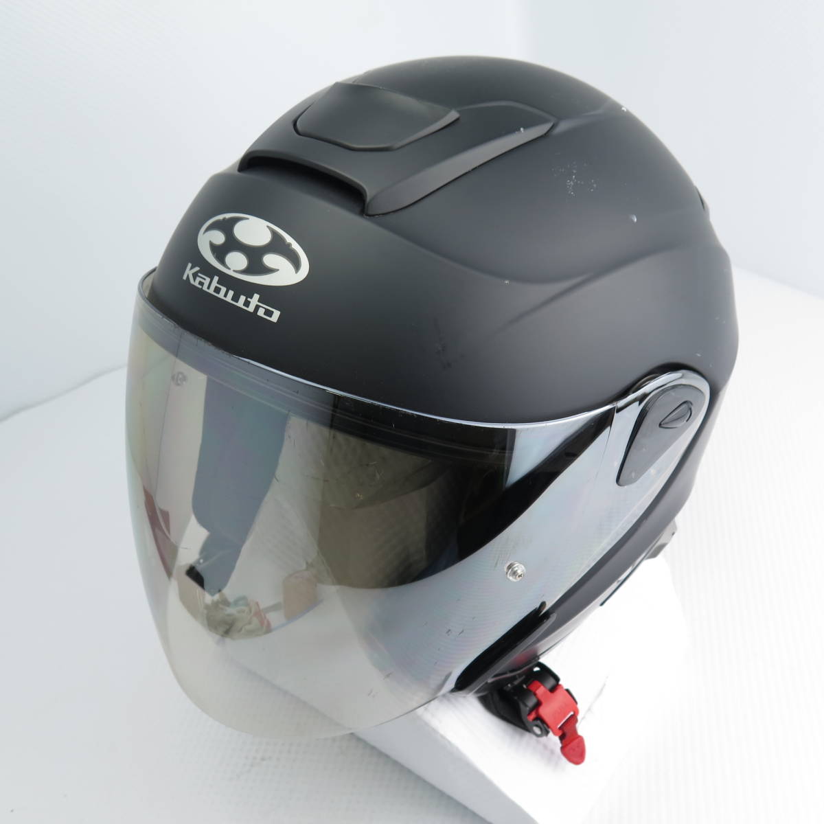 中古 OGK カブト kabuto アサギ asagi ヘルメット マットブラック Lサイズ 59-60cm未満 黒 211230