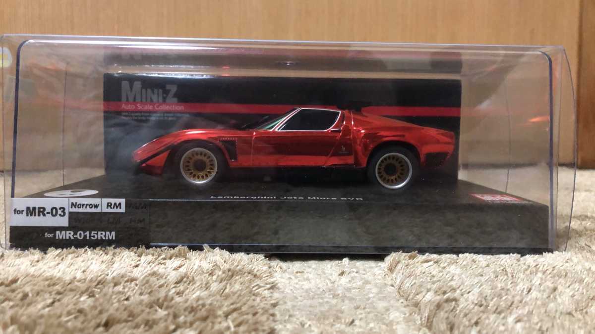 京商ミニッツボディ ランボルギーニ ミウラ ジョタ SVR クロームレッド