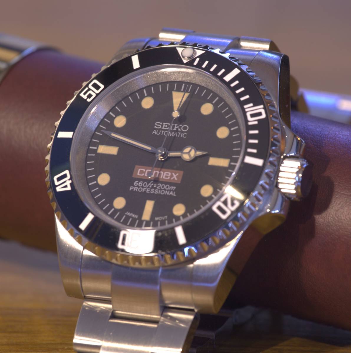 SEIKO MOD サブマリーナータイプ ダイバーズ 機械式 自動巻き NH38A 裏