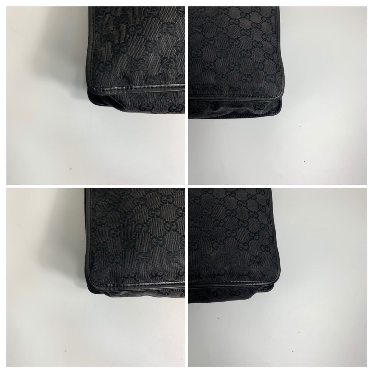 1円【極美品】GUCCI グッチ ショルダーバッグ メッセンジャー GG柄 
