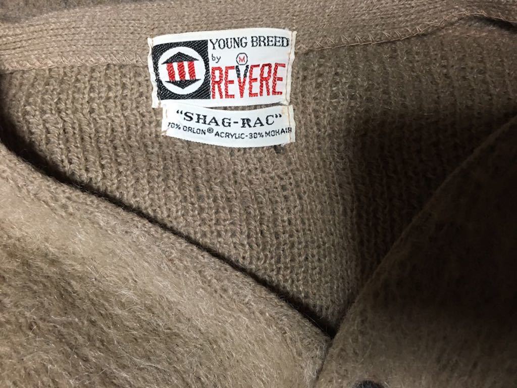 カートコバーン 私物 vintage 60s revere モヘア カーディガン nirvana