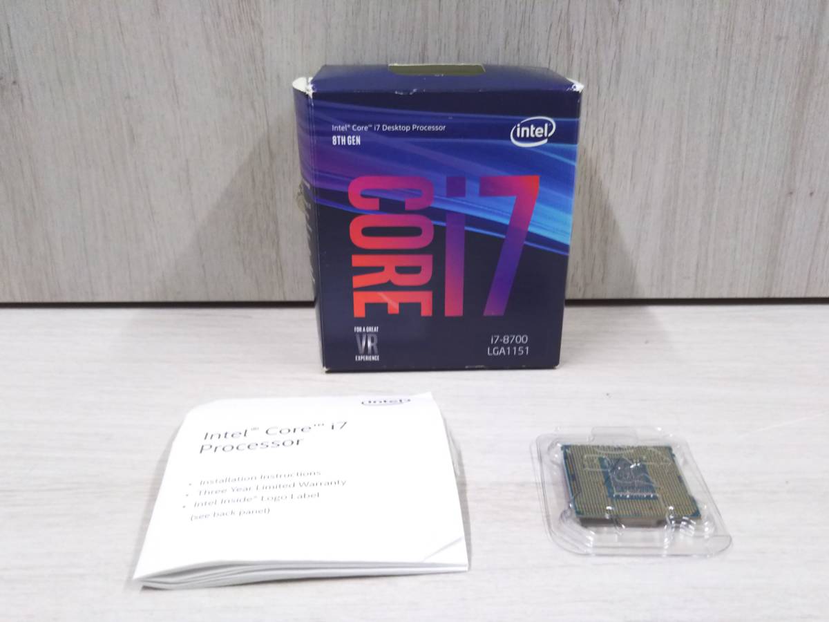 Core CPU Intel インテル 動作未確認 プロセッサー 中古 I7-8700K i7