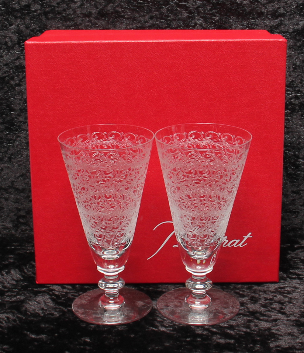 安い，高品質 バカラ ペアグラス ローハン シャンパンフルート 箱付き Baccarat(バカラ)｜売買されたオークション情報、yahooの商品情報をアーカイブ公開 - オークファン バカラ