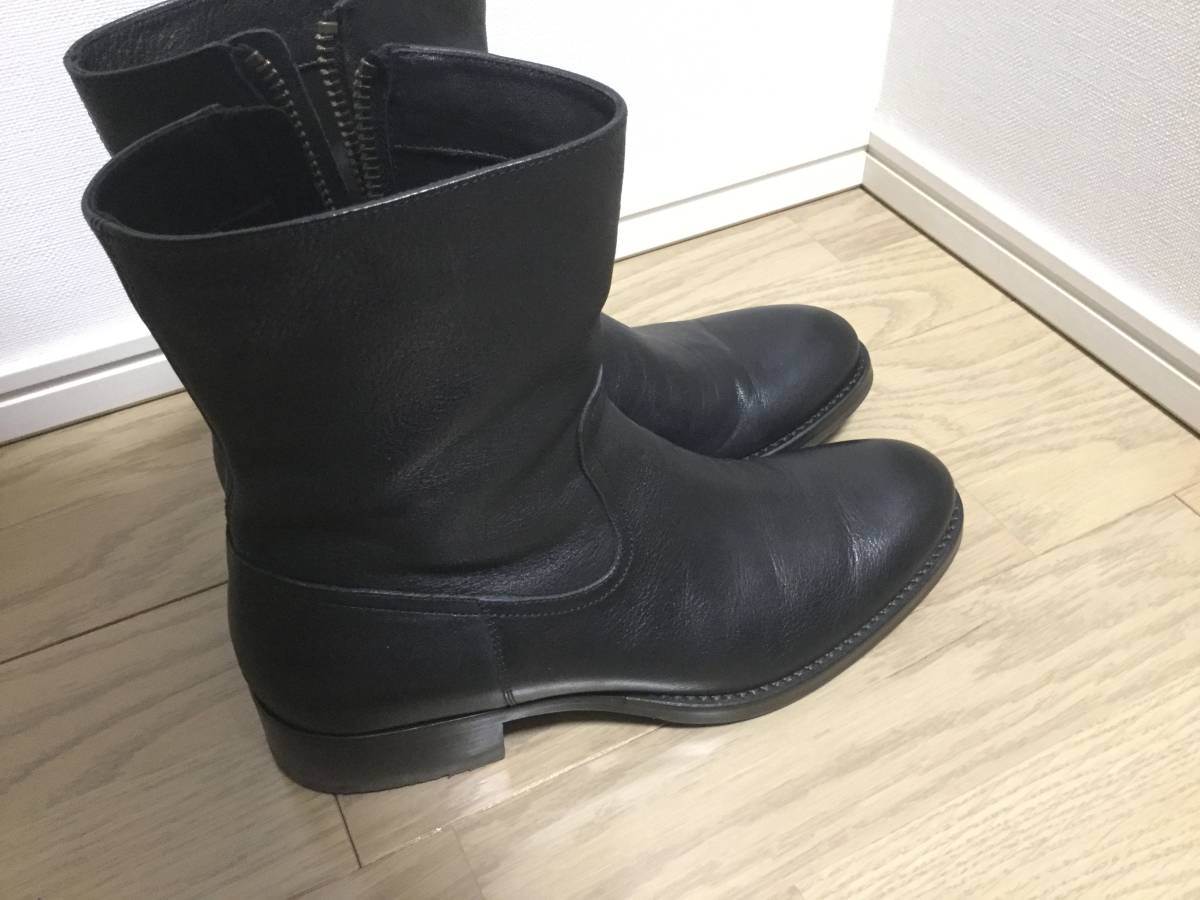 BUTTERO B825 BLACK 40 サイドジップブーツ黒 美品(男性用)｜売買され