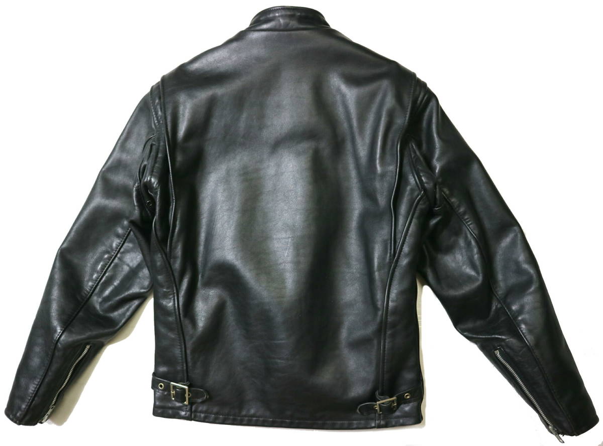 程度良好！◇USA製 Schott ショット 641 牛革 シングル レザー