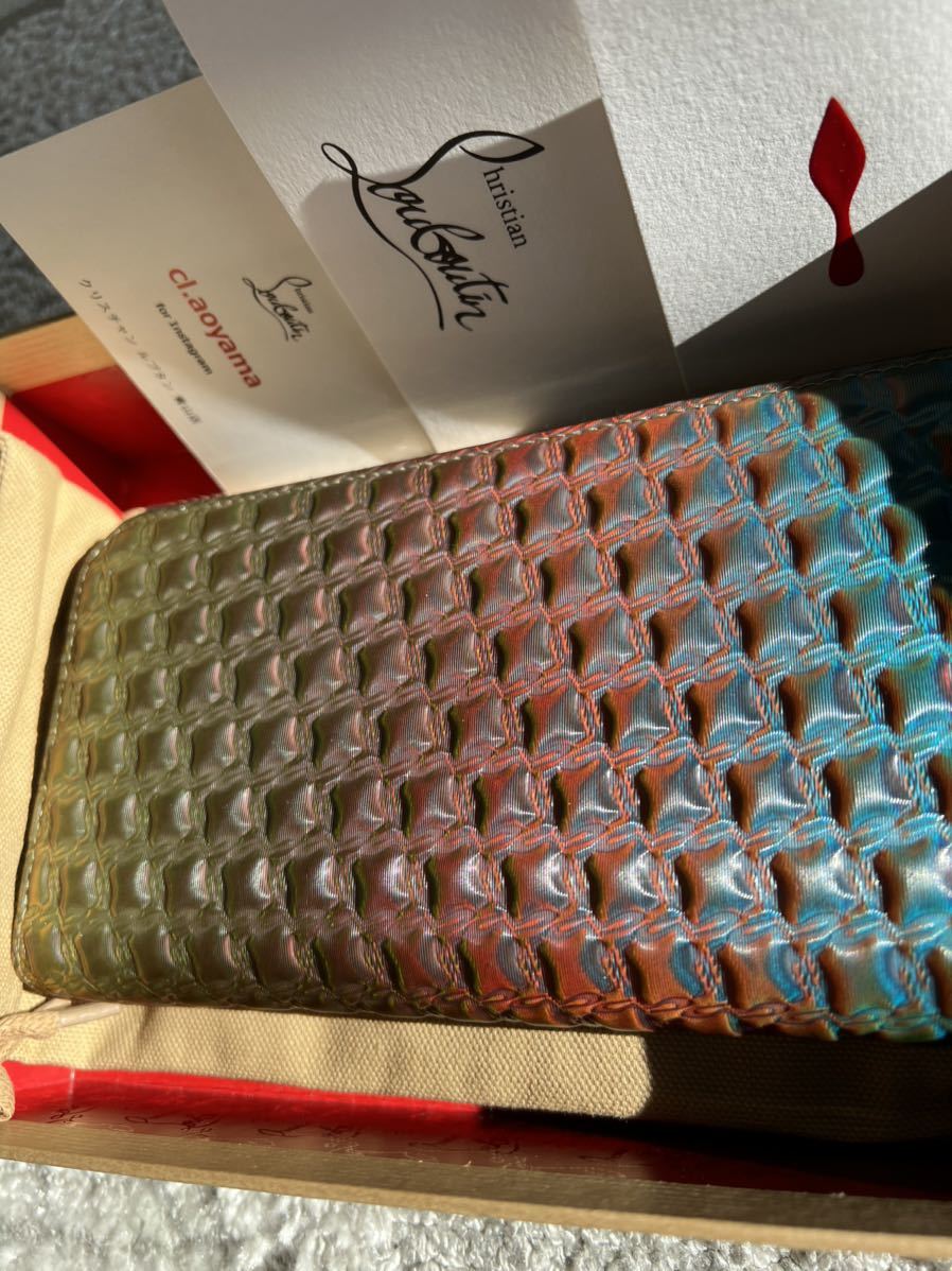 値下げ Christian Louboutin クリスチャンルブタン ホログラム 長財布 