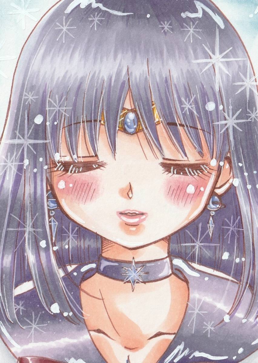 セーラーサターン キス顔 手描き イラスト 美少女戦士セーラームーン 手描きイラスト 売買されたオークション情報 Yahooの商品情報をアーカイブ公開 オークファン Aucfan Com