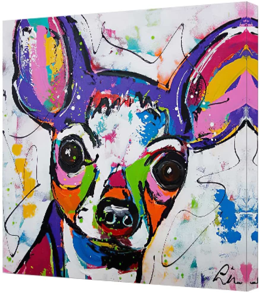 アートパネル 40cmx40cm キャンバス画 絵画 キャンバス 壁掛け インテリア 現代アート チワワ 犬 可愛い 犬の絵 チワワの絵 絵画 売買されたオークション情報 Yahooの商品情報をアーカイブ公開 オークファン Aucfan Com