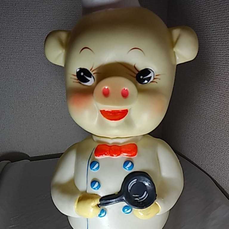 子豚のコックさん 豚の置物 置物 庭 玄関 子豚のコックさん 豚の置物